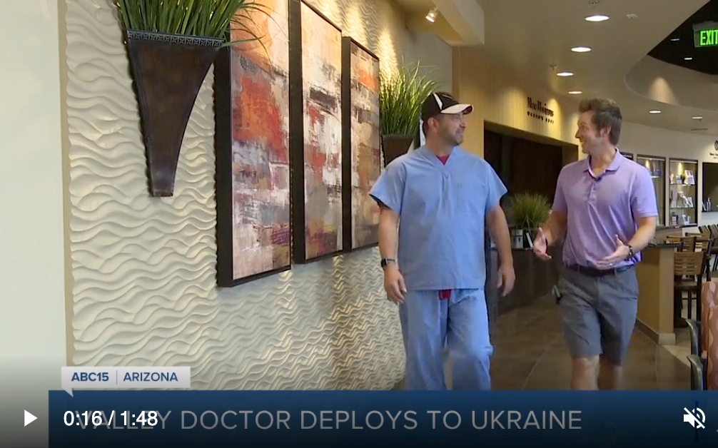 Chandler, AZ doctor volunteers in Ukraine with Global Care Force